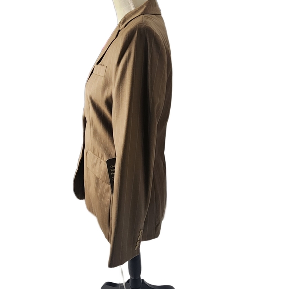 Ralph Lauren, Brown Pin Stripe Blazer. Size: NWT! VINTAGE!!! - Picture 14 of 15